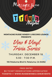 Vino & Vinyls Trivia Night - December 18